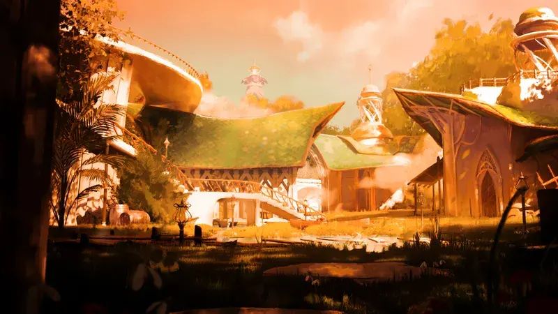 Elven City - Beautiful Desktop Light Photos | Free Download