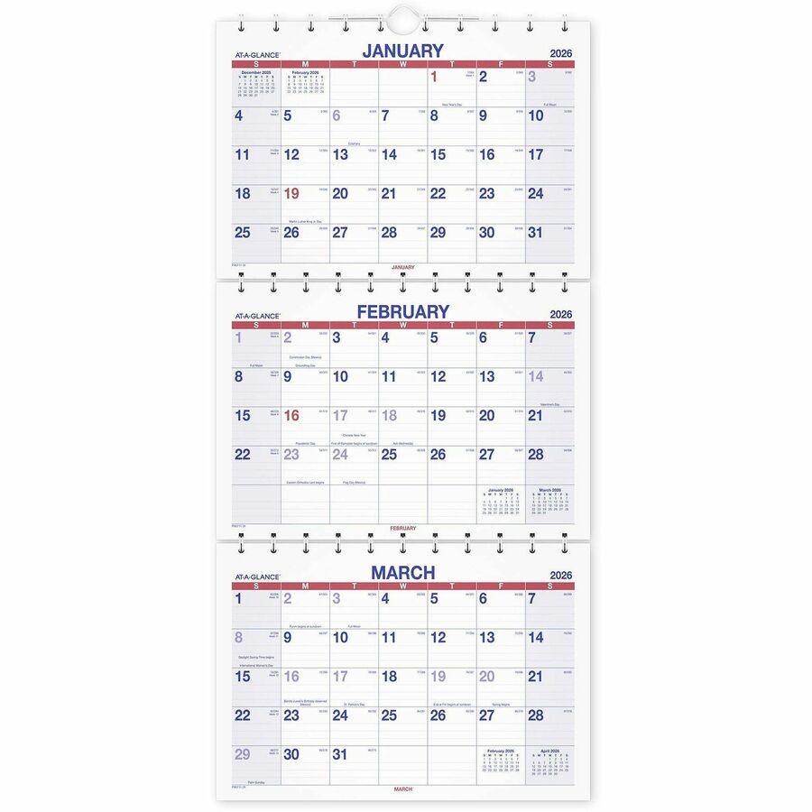 House Of Doolittle Scenic 3 Month Pact Wall Calendar Julian Dates Daily Monthly 1 2 Year December 2020 Till January 2022 1 X 1 13 Block Wire Bound 3647 Three-Month Horizontal Wall Calendar 17 x.