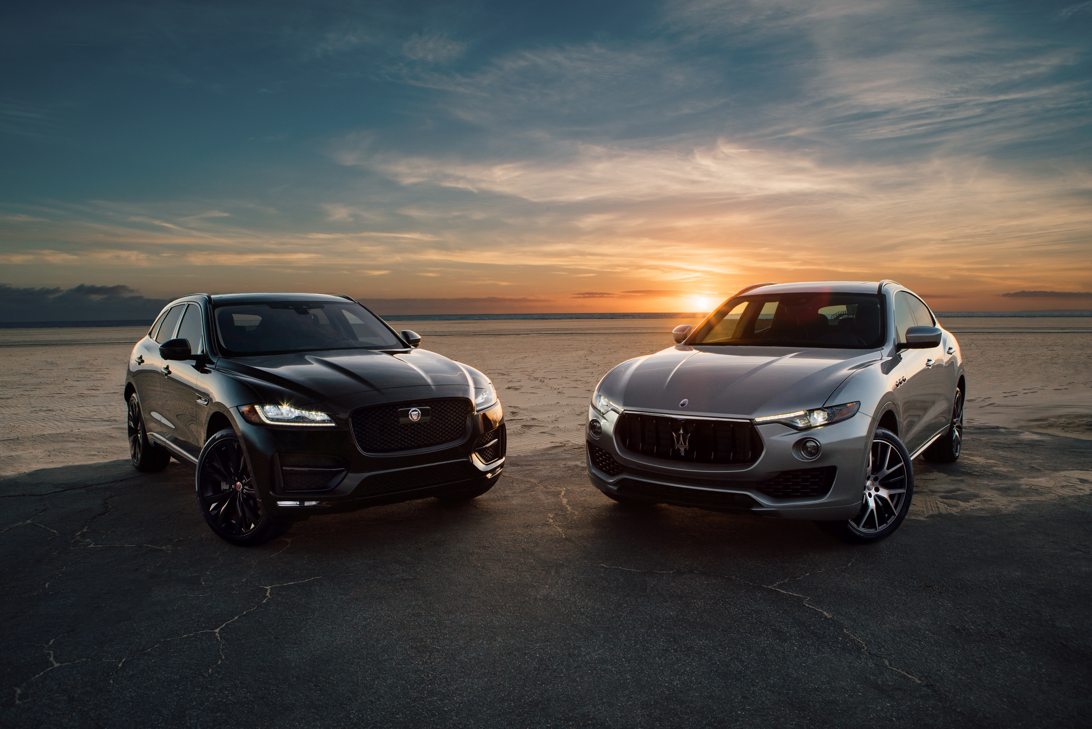 Jaguar F Pace R And Maserati Levante S Luxury Suv Test