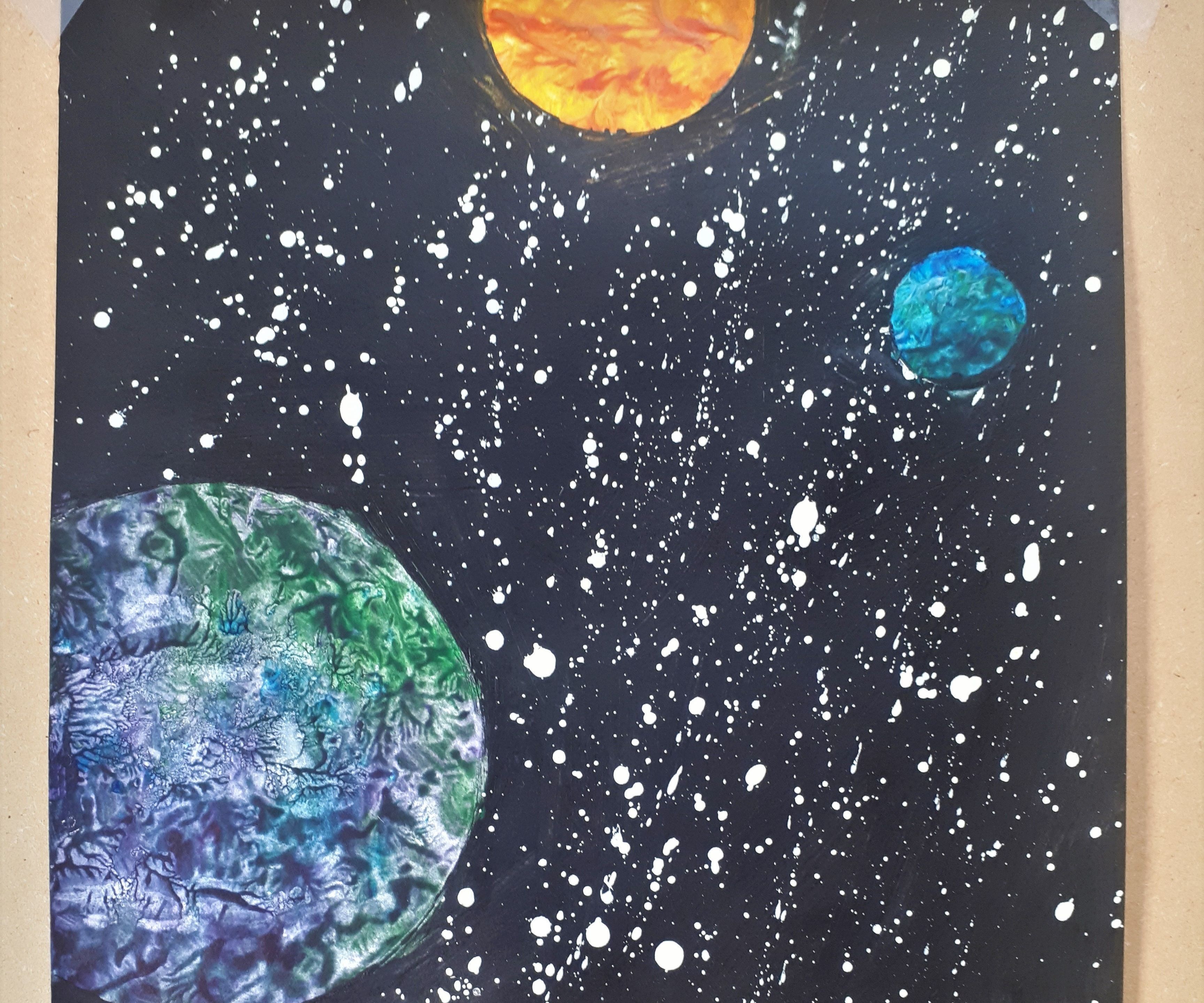 Space Painting Ideas - Creative Retina City Textures | Free Download