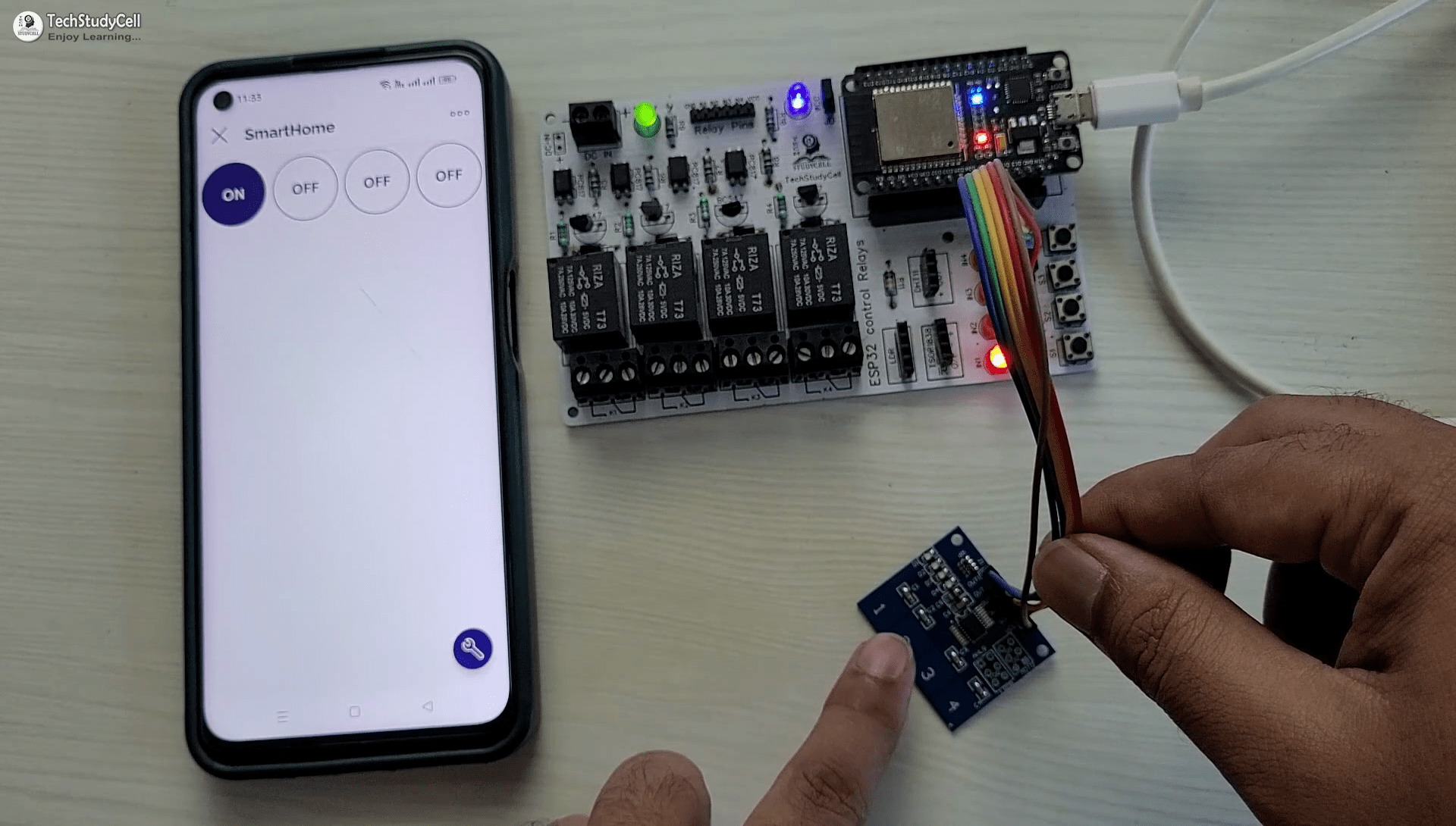 Esp32 Capacitive Touch Sensor Switch To Control Relays Esp32 Touch - Download Incredible City Texture | Desktop