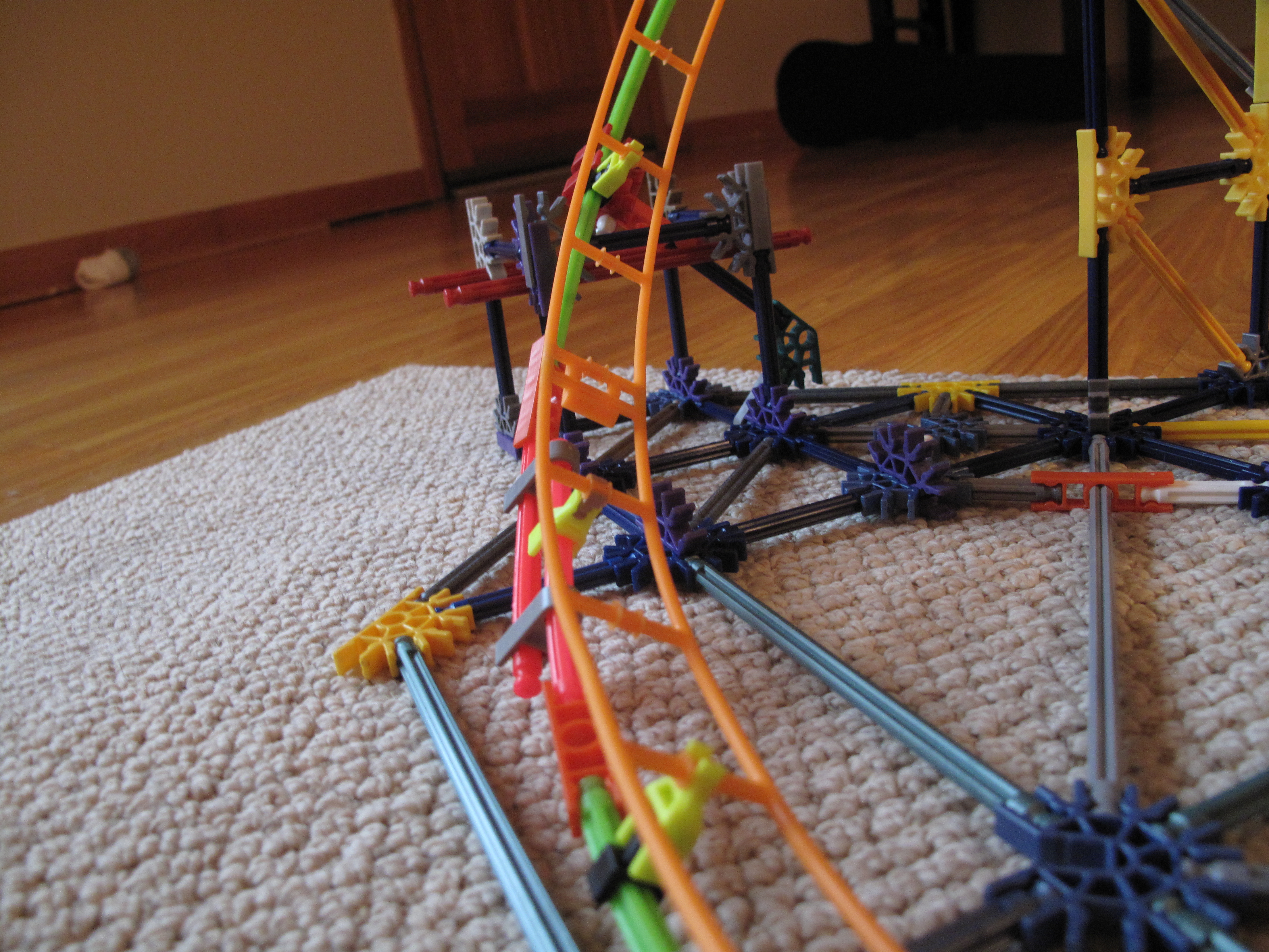 Steel Python Knex Roller Coaster Instructables - Vintage Wallpaper Collection - Mobile Quality