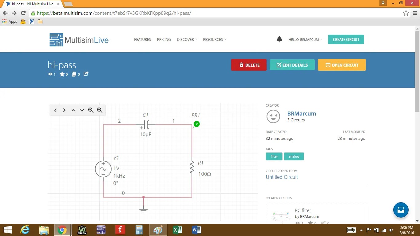 How To Use Multisim Live 6 Steps Instructables