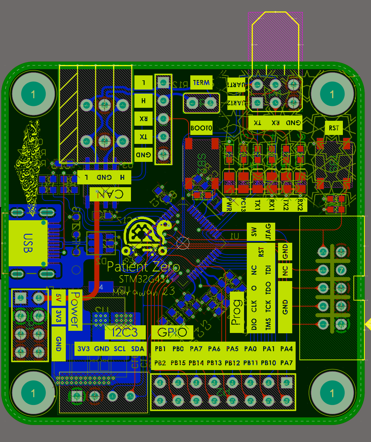 A Development Board Based On The Stm32g431 Micro Controller By - Download Gorgeous Nature Pattern | Retina