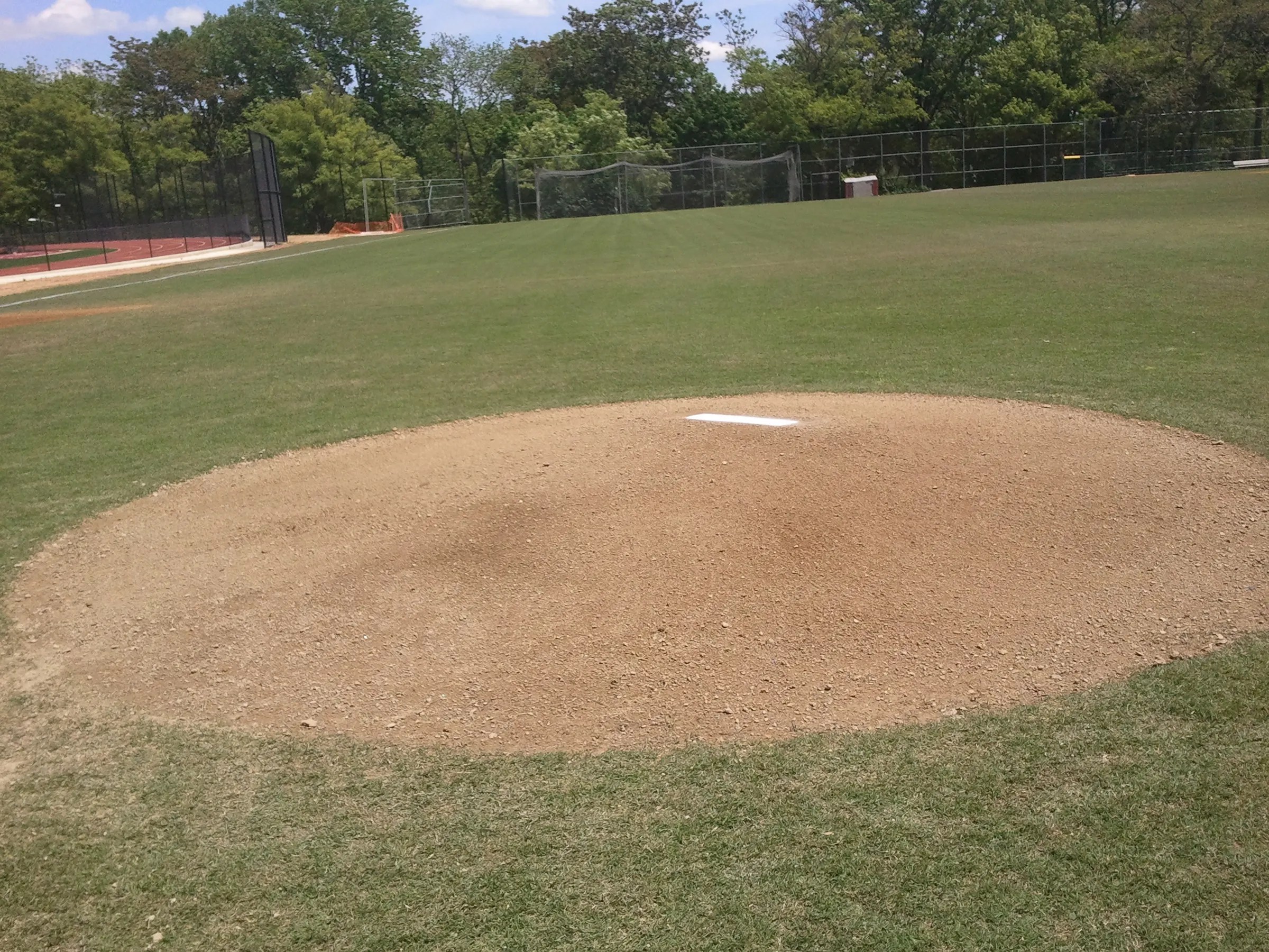 Building a pitching mound
