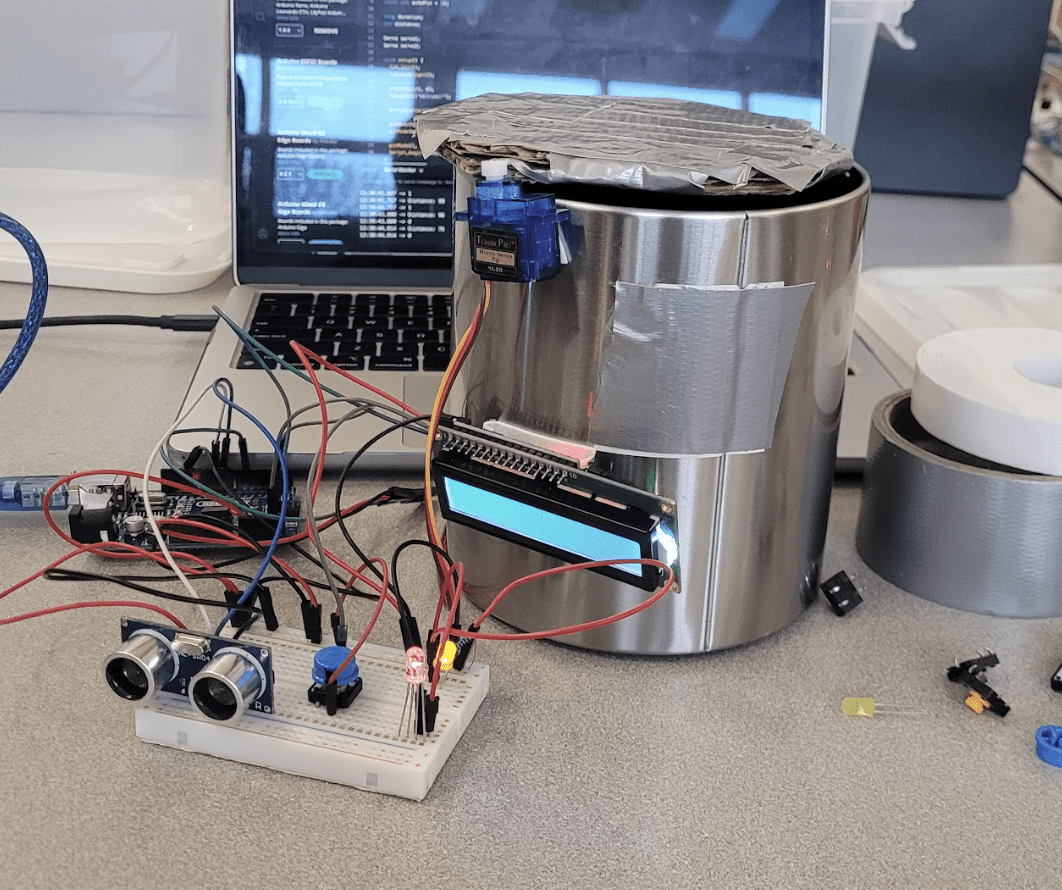 Smart Dust Bin 7 Steps Instructables - 4K Light Illustrations for Desktop