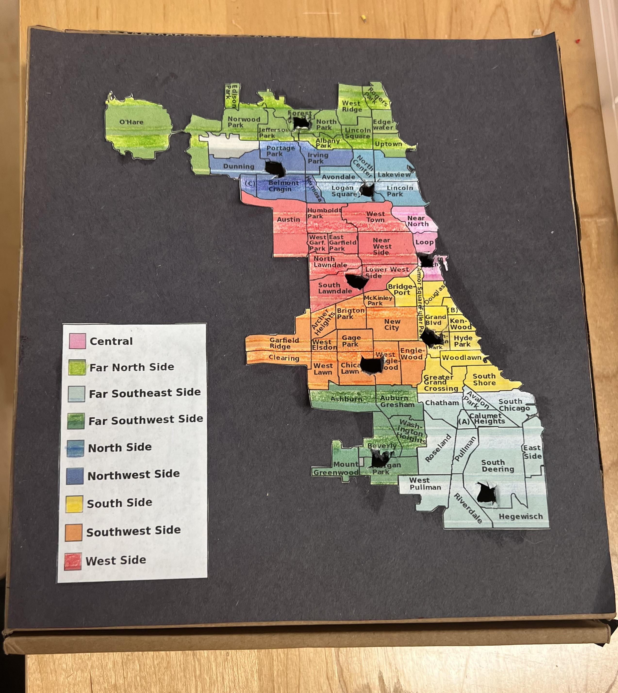 Chicago Zip Code Map Chicago Map By Zip Code - Premium Abstract Pattern Gallery - 4K