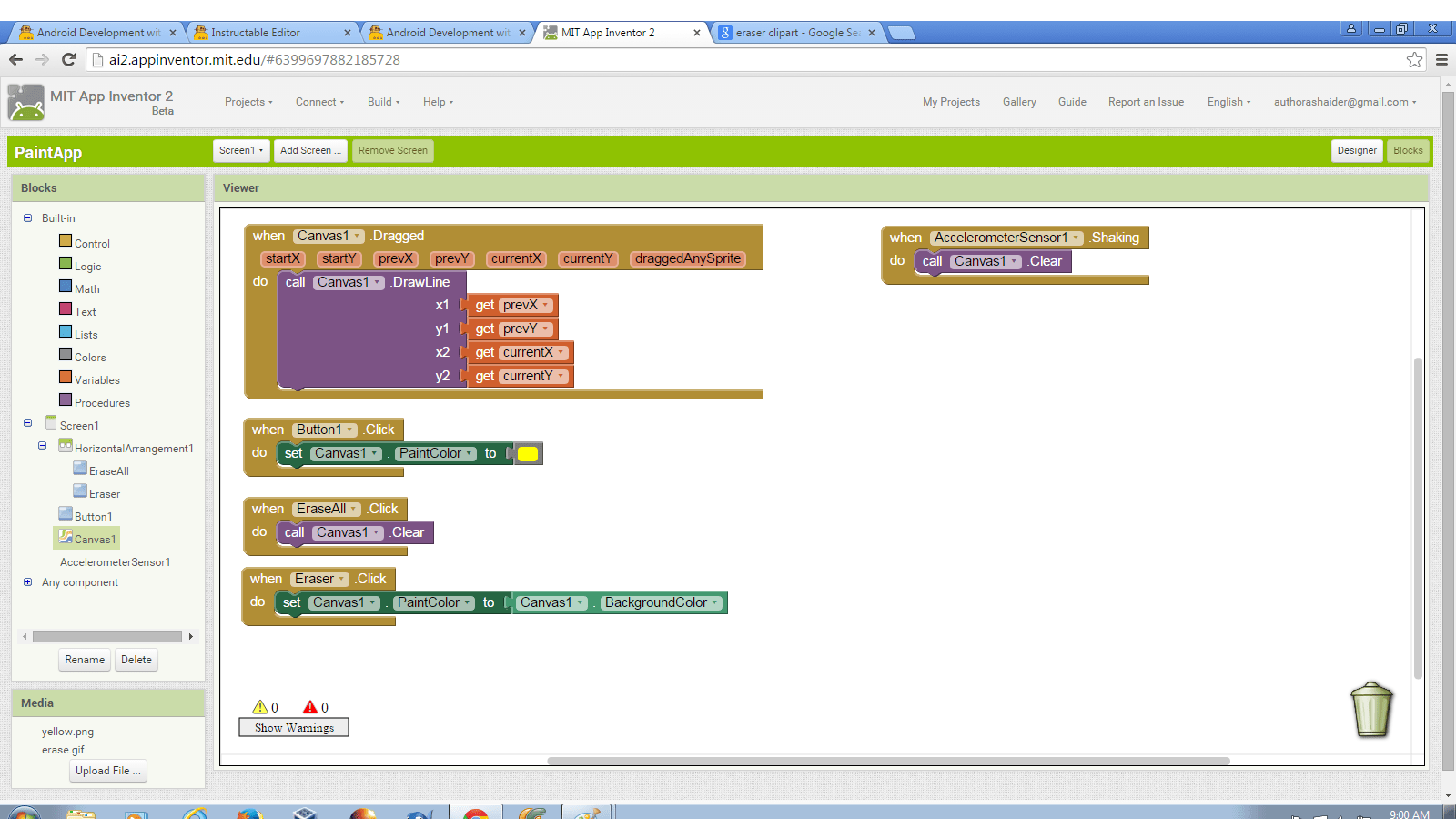 Android Development With App Inventor Erasing Tutorial Instructables - Premium Geometric Design - 8K
