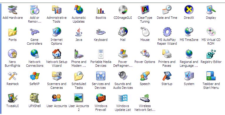 Control Panel Folder Options - High Quality Mountain Illustration - Desktop