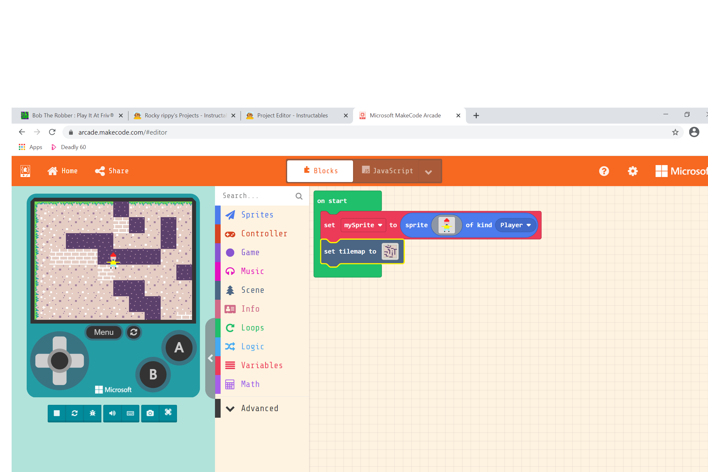 Make Code Arcade Block Reference Guide Educators Lounge - Elegant Light Art - Desktop