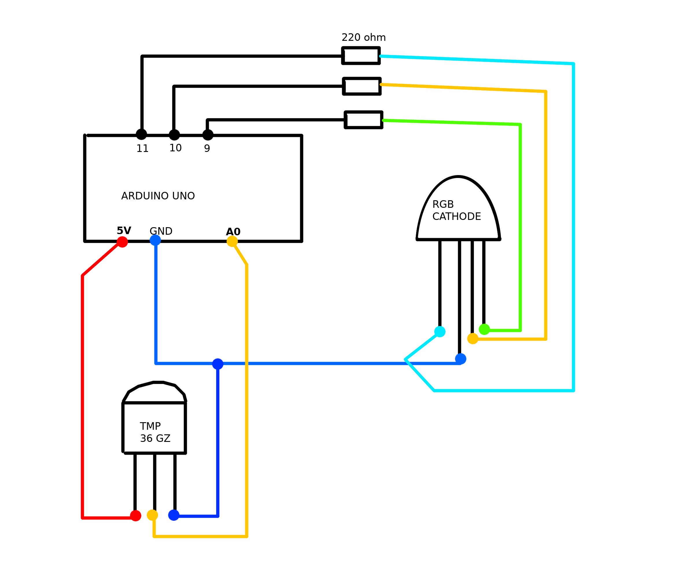 Rgb Thermometer 3 Steps Instructables - Best Geometric Designs in Mobile