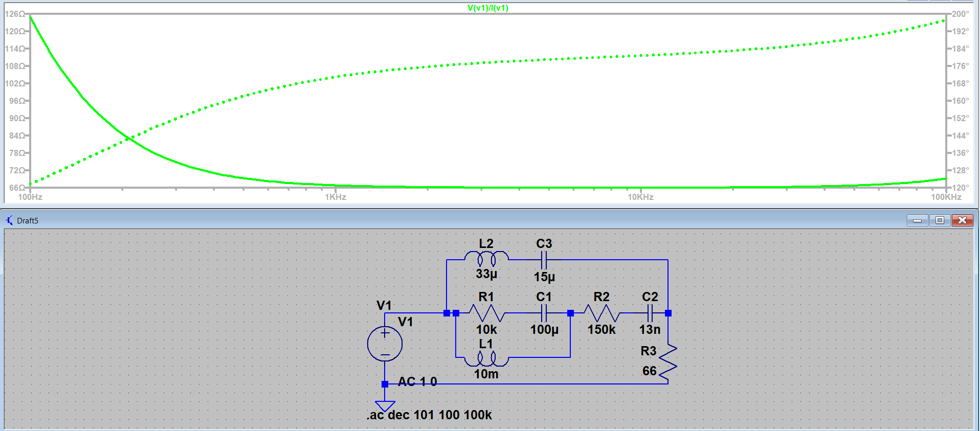 Measuring Impedance Using Ltspice 4 Steps Instructables - Desktop Colorful Designs for Desktop