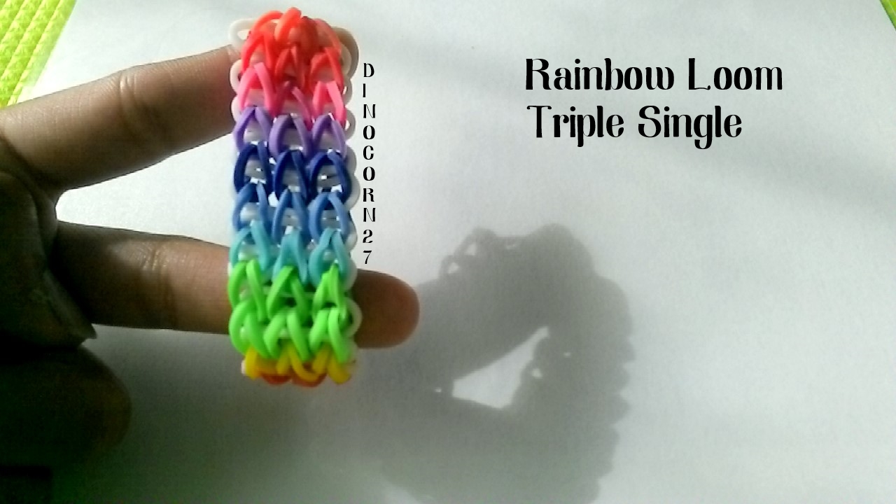 Rainbow Loom Triple Single Tutorial 7 Steps Instructables - Abstract Illustration Collection - Ultra HD Quality