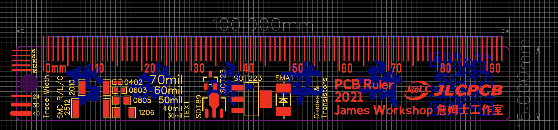 Diy Mini Pcb Ruler 6 Steps Instructables - Modern 4K Landscape Illustrations | Free Download