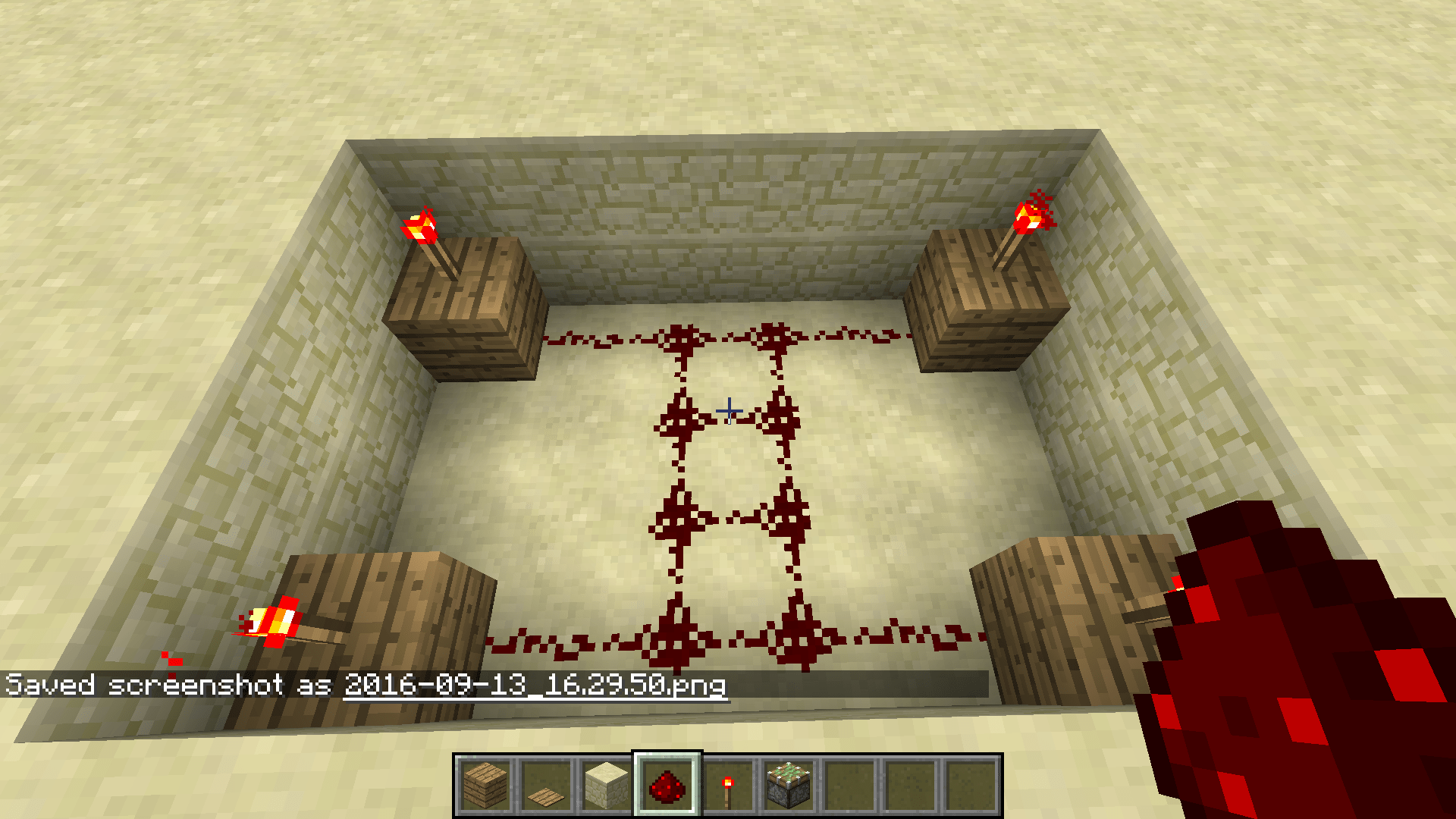 Minecraft Redstone Tutorial Double Piston Door - Mountain Pattern Collection - 8K Quality