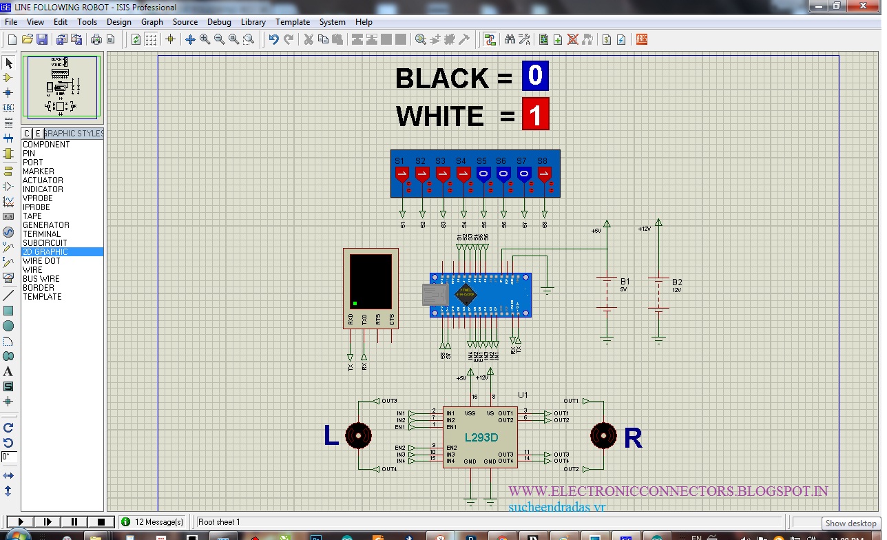 Electronic Connectors Ir Line Following Robot Using Ir Sensor Array 8 - Premium Space Pattern Gallery - HD