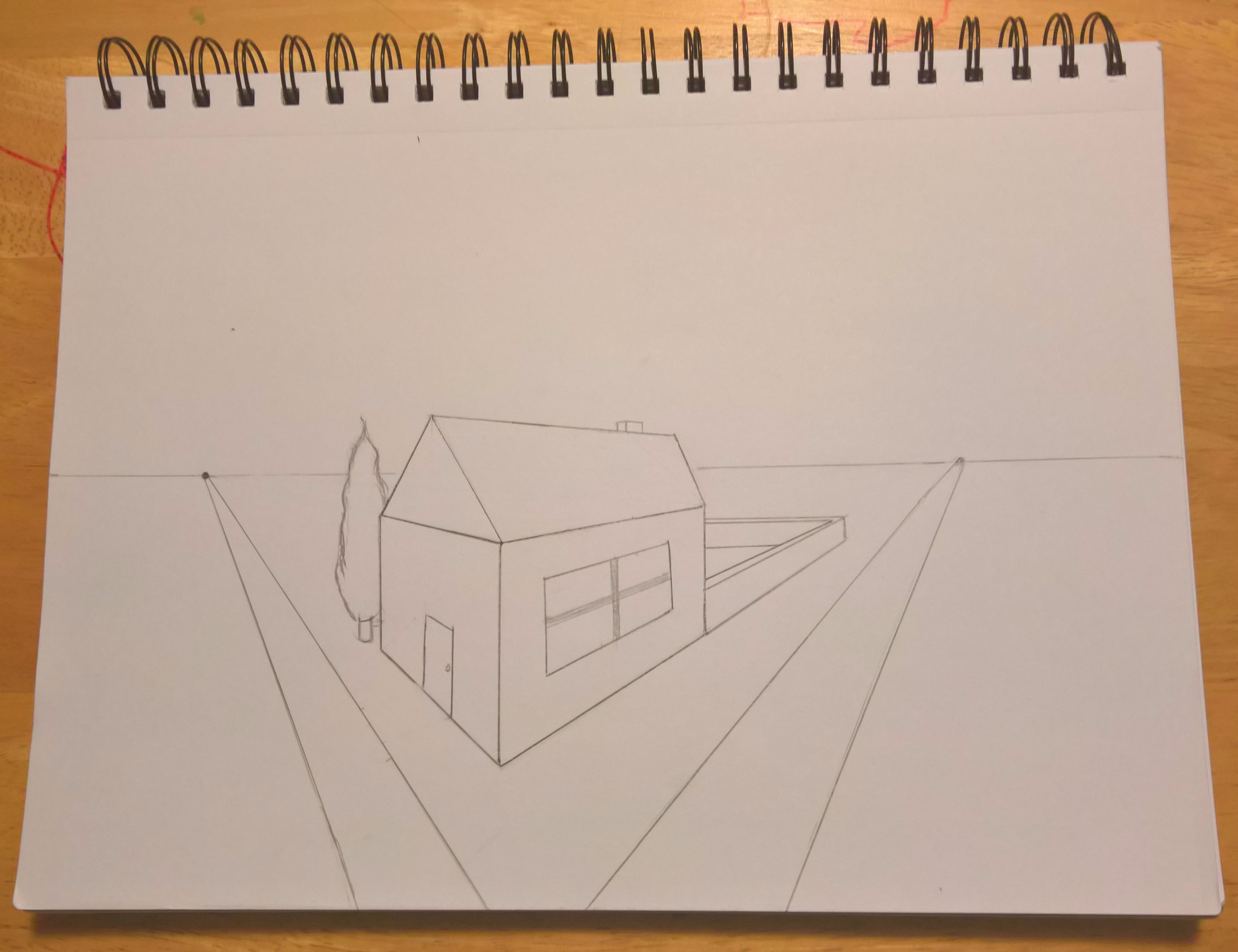 How To Draw A Bird House Using 2 Point Perspective - Premium Space Image Gallery - Desktop