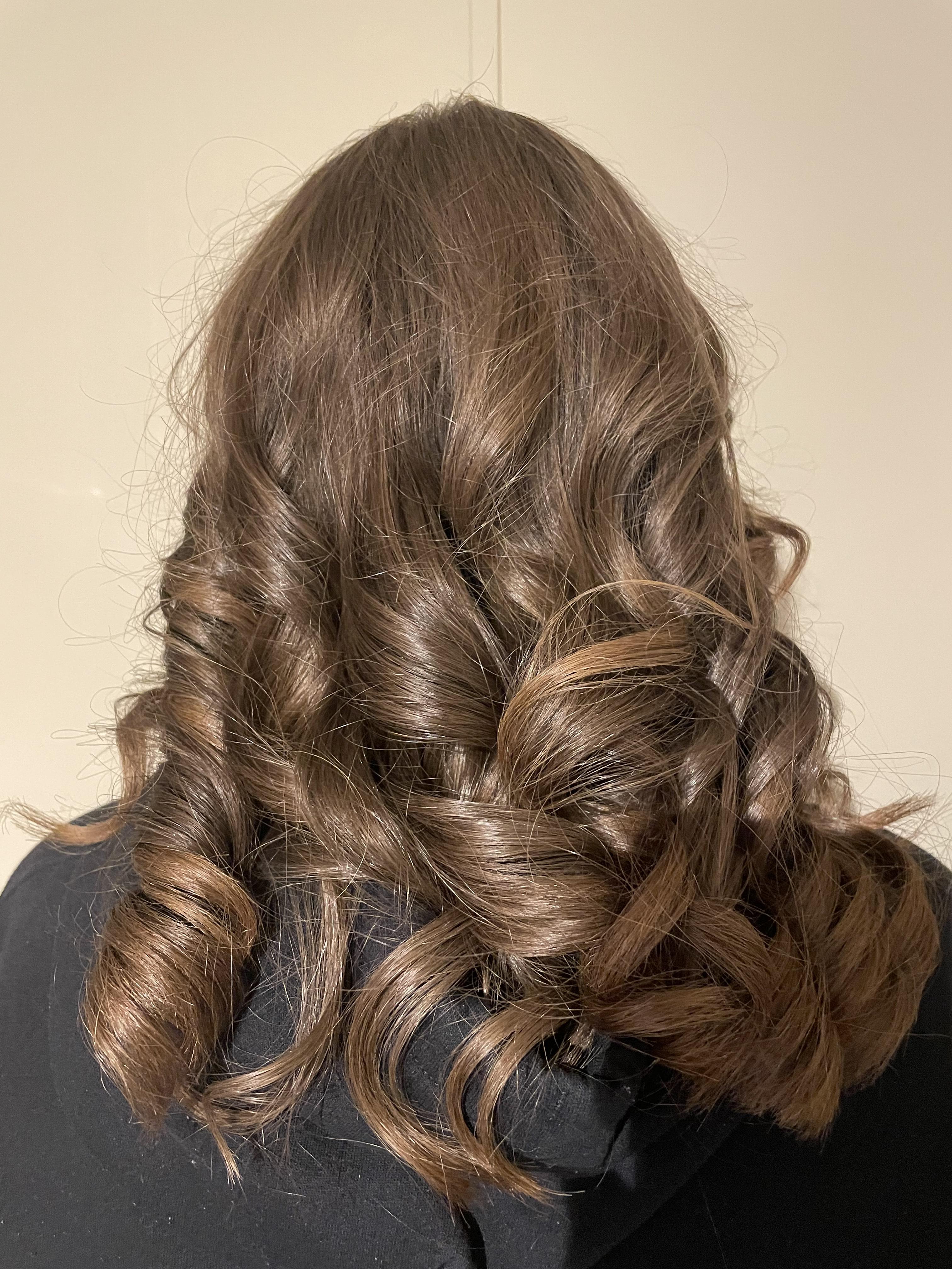 How to curl hair using a flat iron