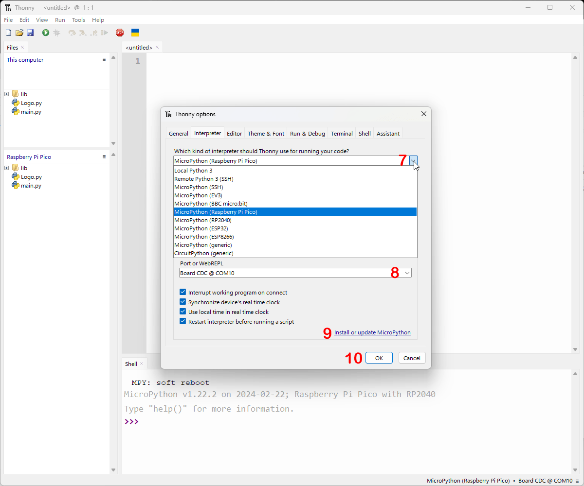 Uploading Code With Thonny 5 Steps Instructables - Light Pattern Collection - 4K Quality