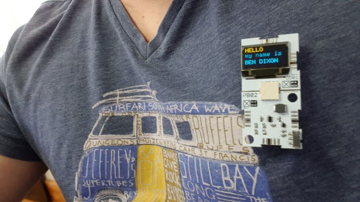 Oled Name Tag Using Xinabox And Arduino 7 Steps Instructables - Classic High Resolution Gradient Arts | Free Download