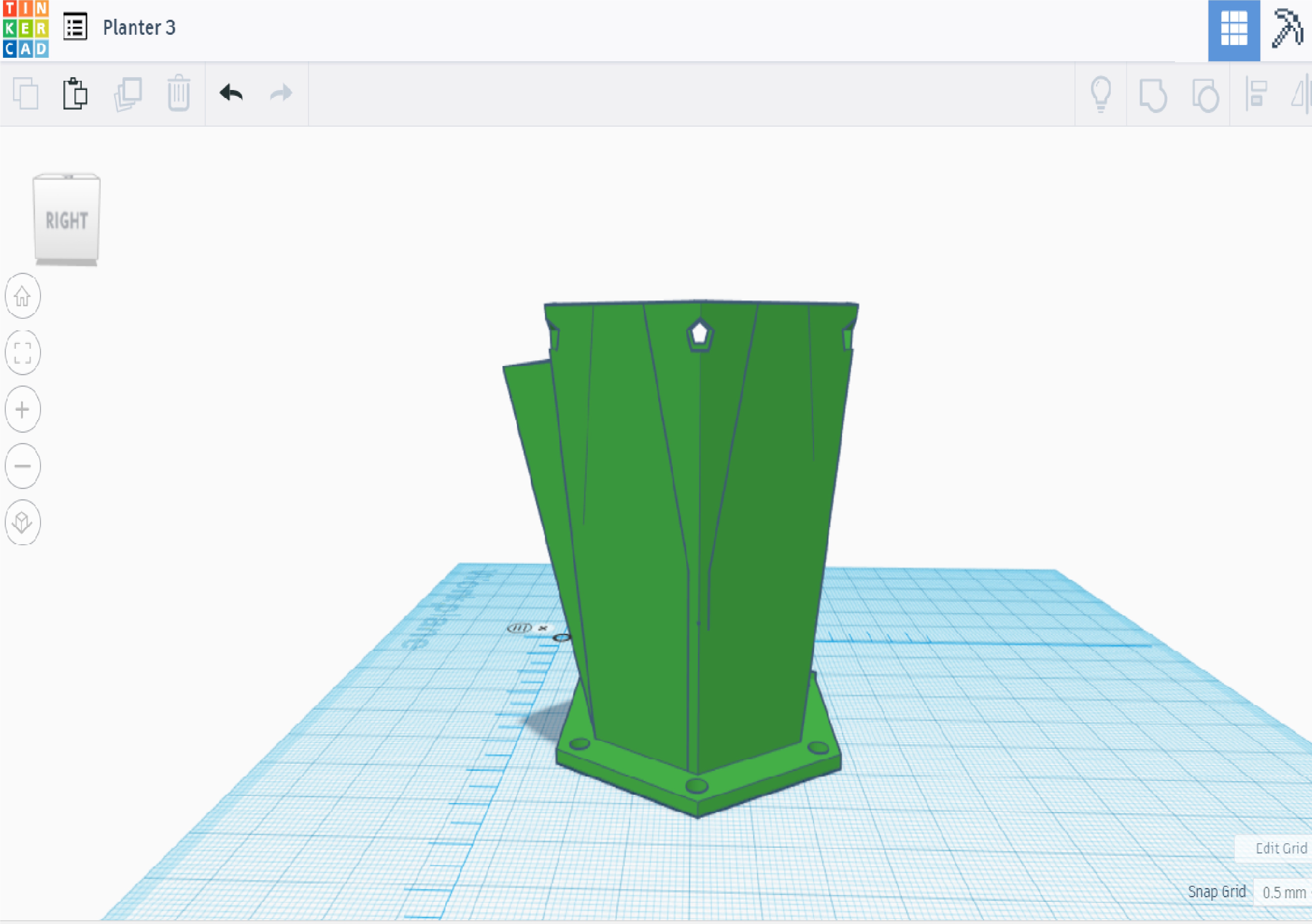 3d Design Seedling Module Tinkercad - Retina Mountain Designs for Desktop