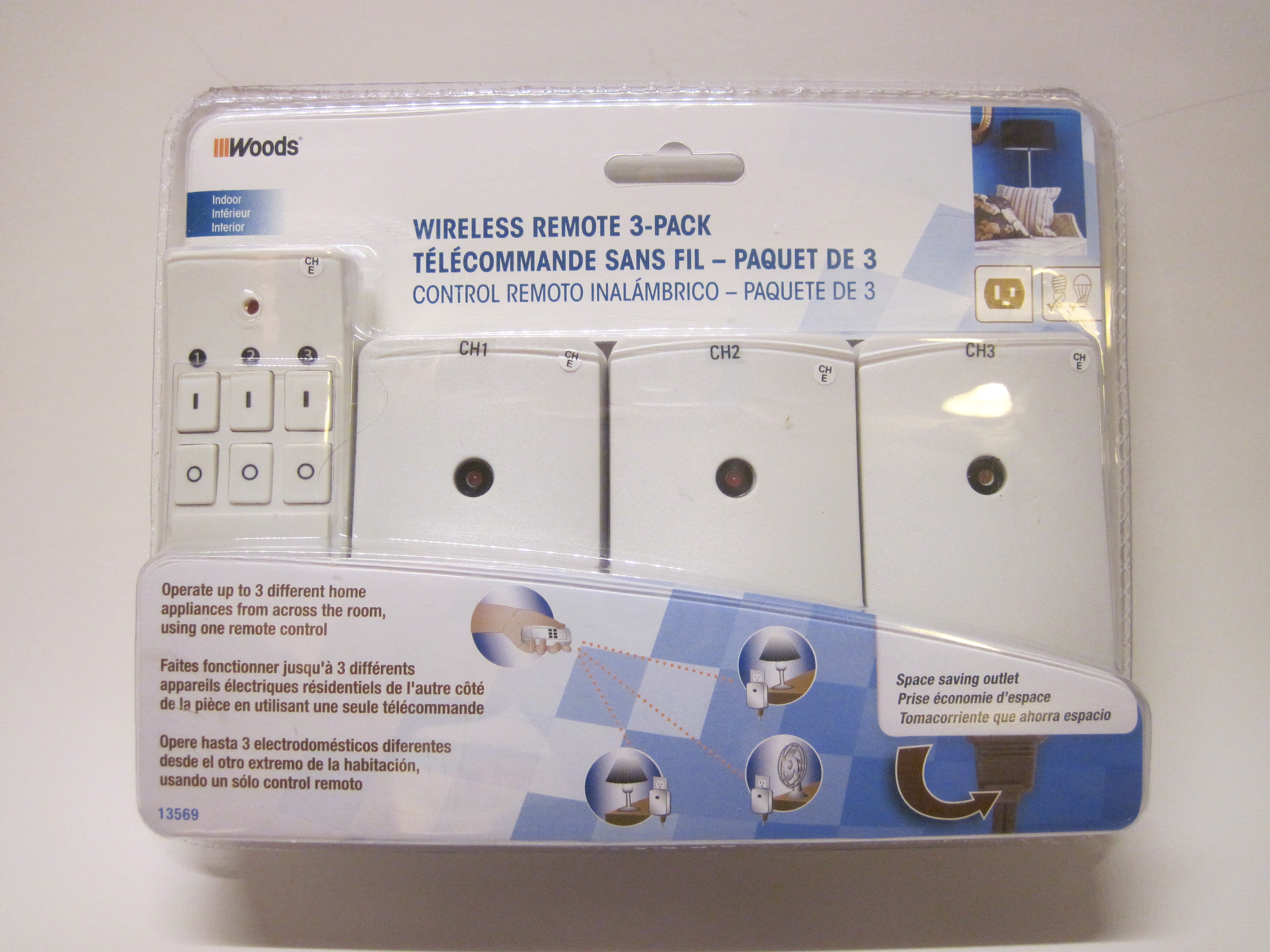 Wireless Multi Channel Voice Controlled Electrical Outlets - Ocean Patterns - Modern Retina Collection