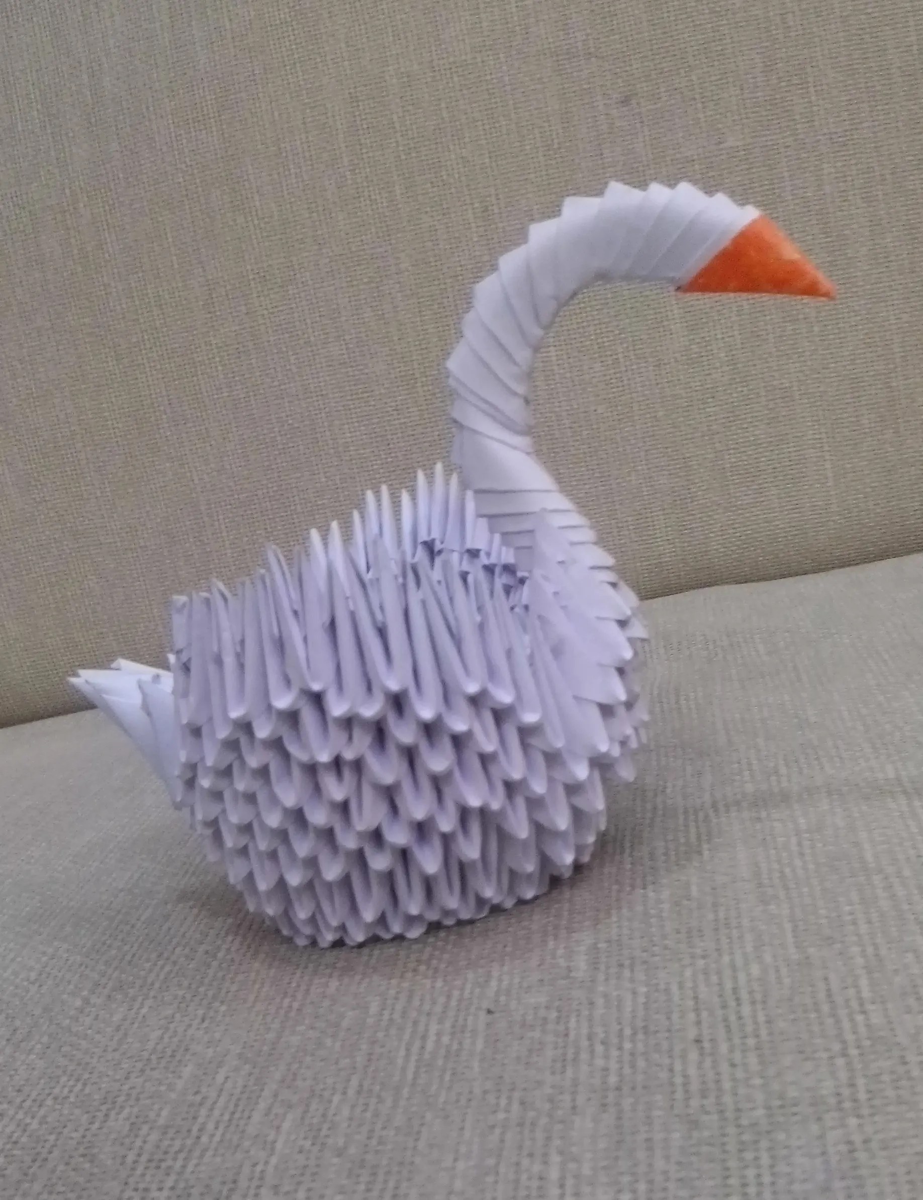 3d Origami Swan 12 Steps Instructables