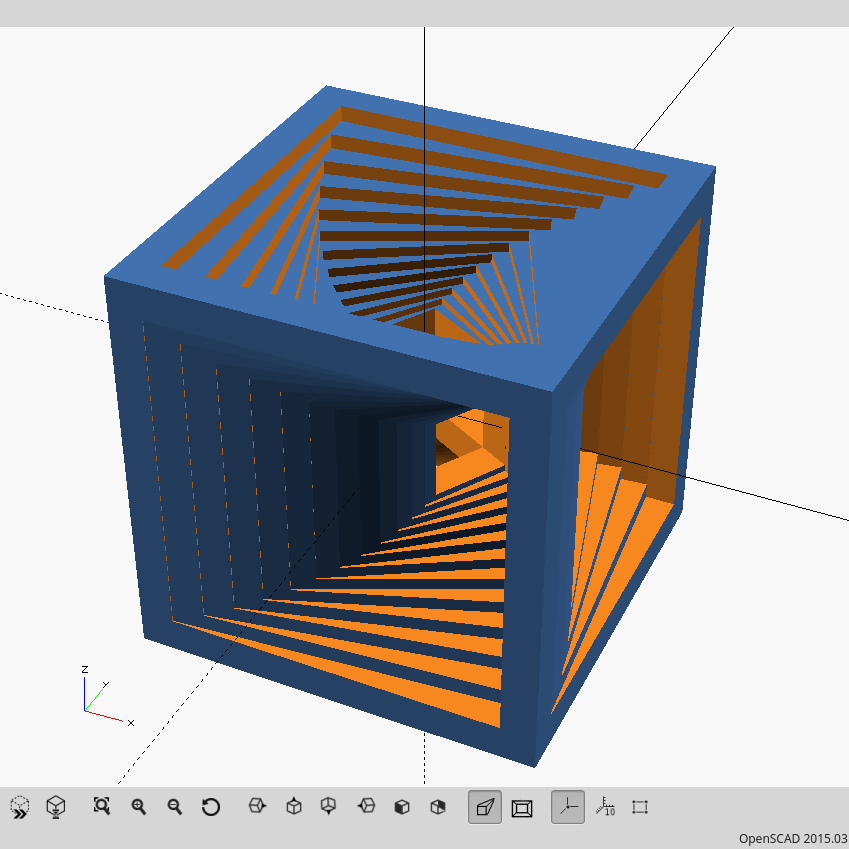 Openscad Tutorial Spiral Cube 12 Steps With Pictures Instructables - HD Vintage Textures for Desktop