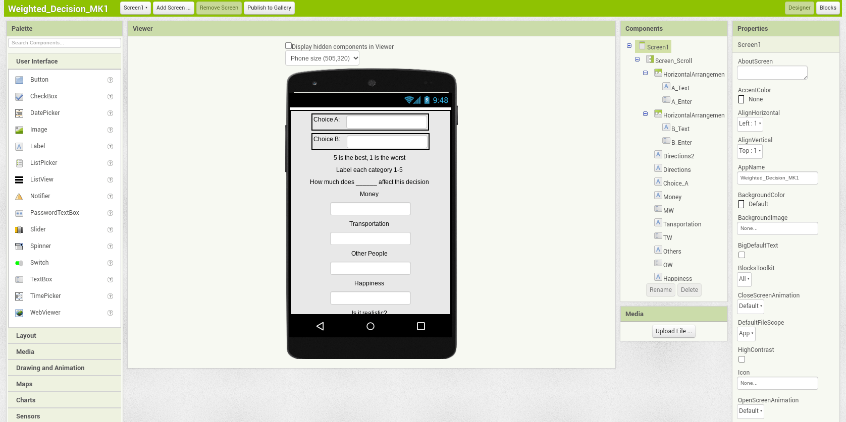 Qfd App Quality Function Deployment Made In Mit App Inventor 6 - Premium Landscape Background Gallery - Retina