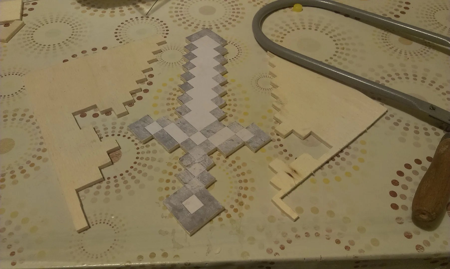 Minecraft Wooden Sword 7 Steps With Pictures Instructables