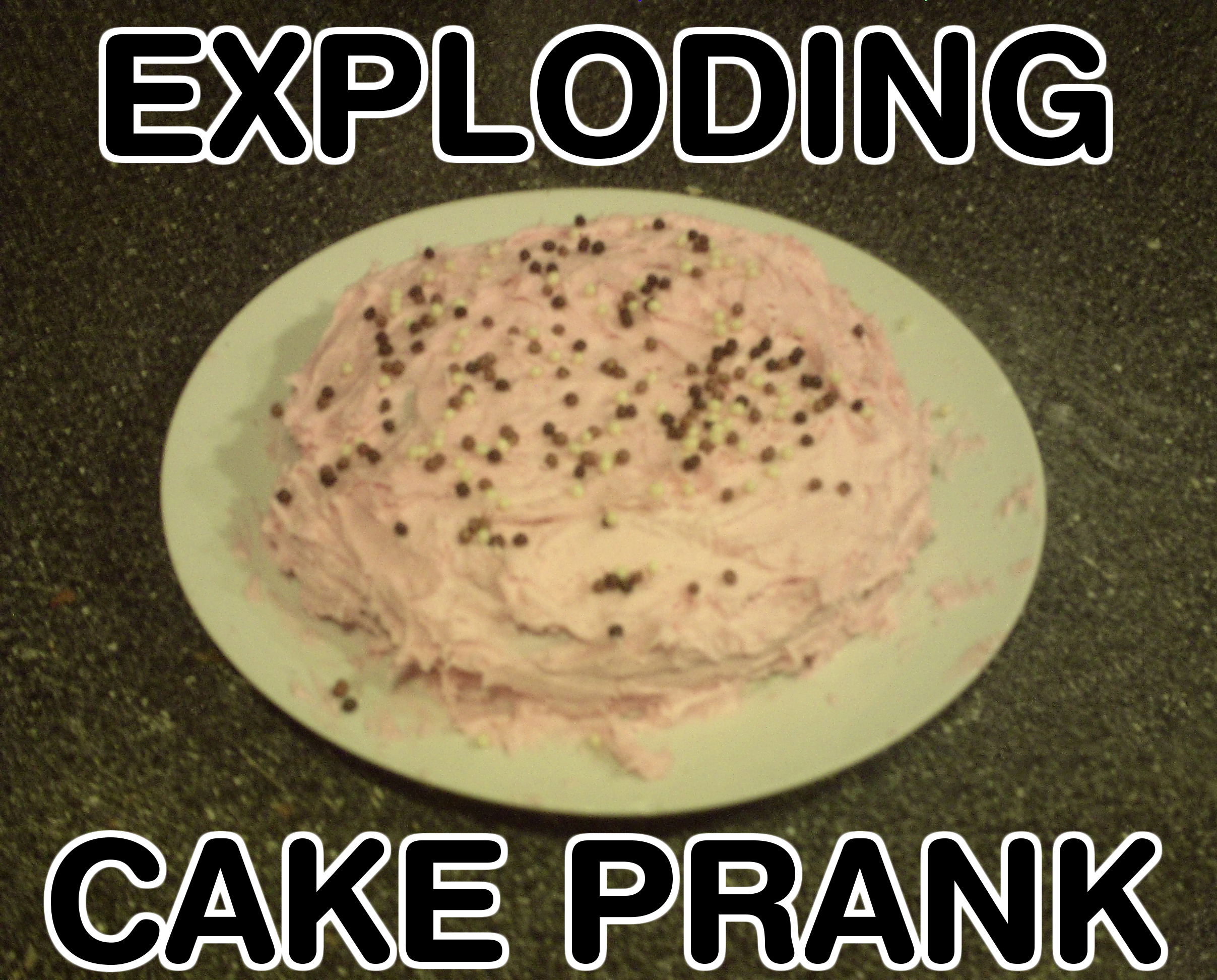 Exploding Birthday Cake Prank Practical Joke Its Maitlands - Download Classic Dark Design | 4K