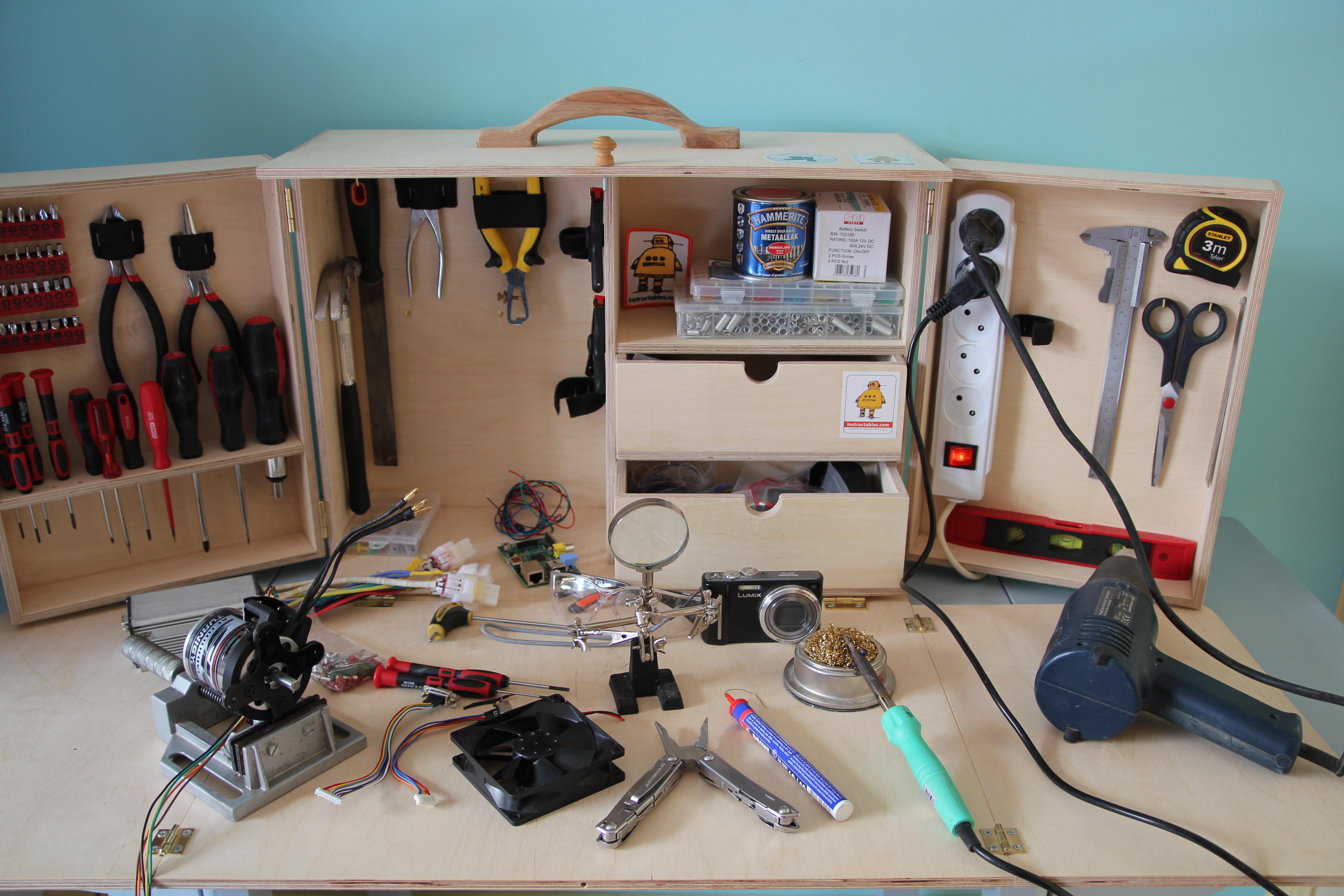 Make A Portable Workstation 14 Steps With Pictures Instructables - Light Illustration Collection - Retina Quality