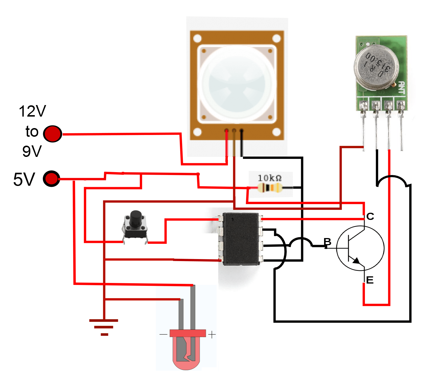 Cheap Wireless Motion Sensor Device 8 Steps Instructables - Premium Mountain Illustration Gallery - 8K