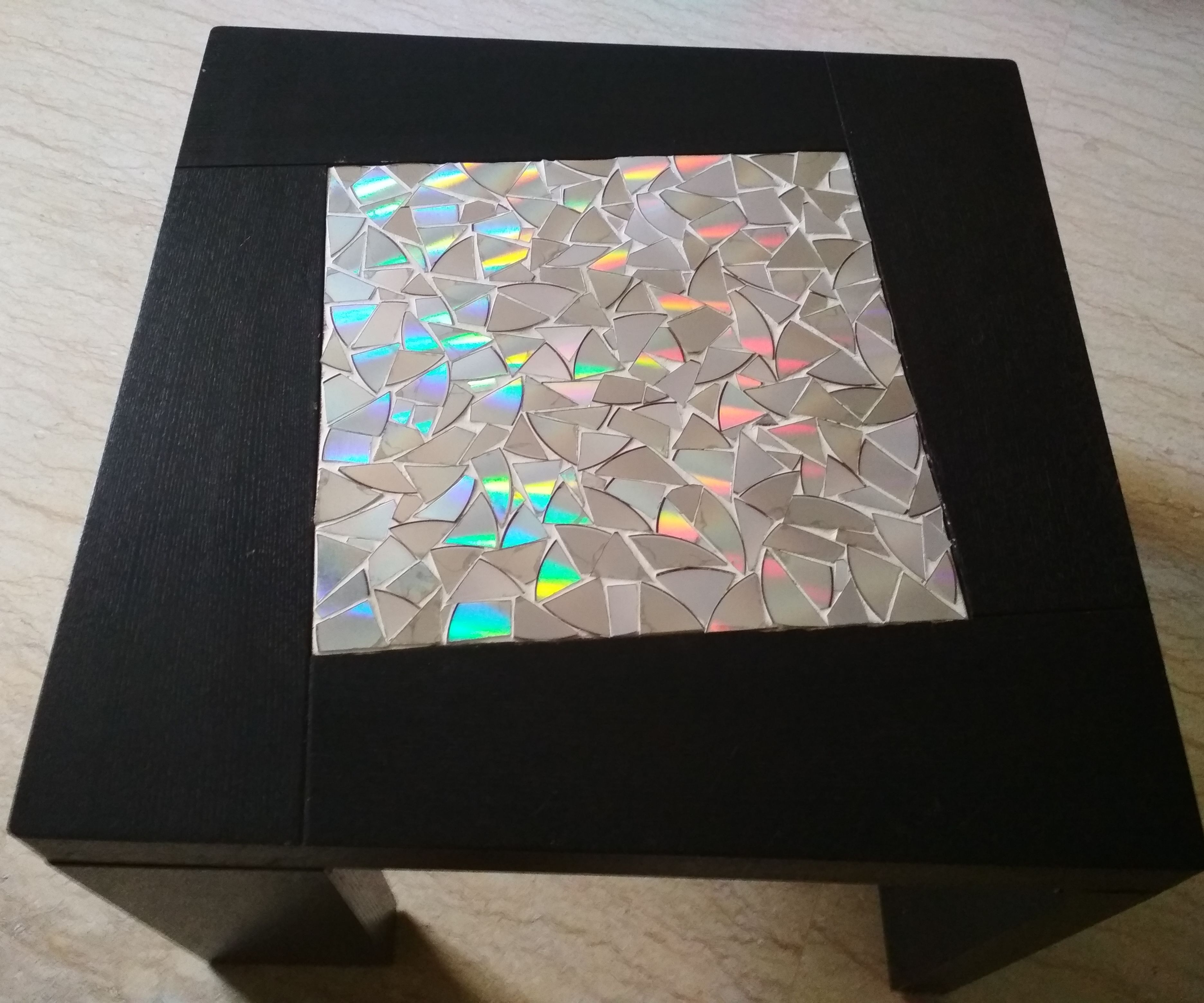 Diy Cd Mosaic Table - Full HD Space Patterns for Desktop