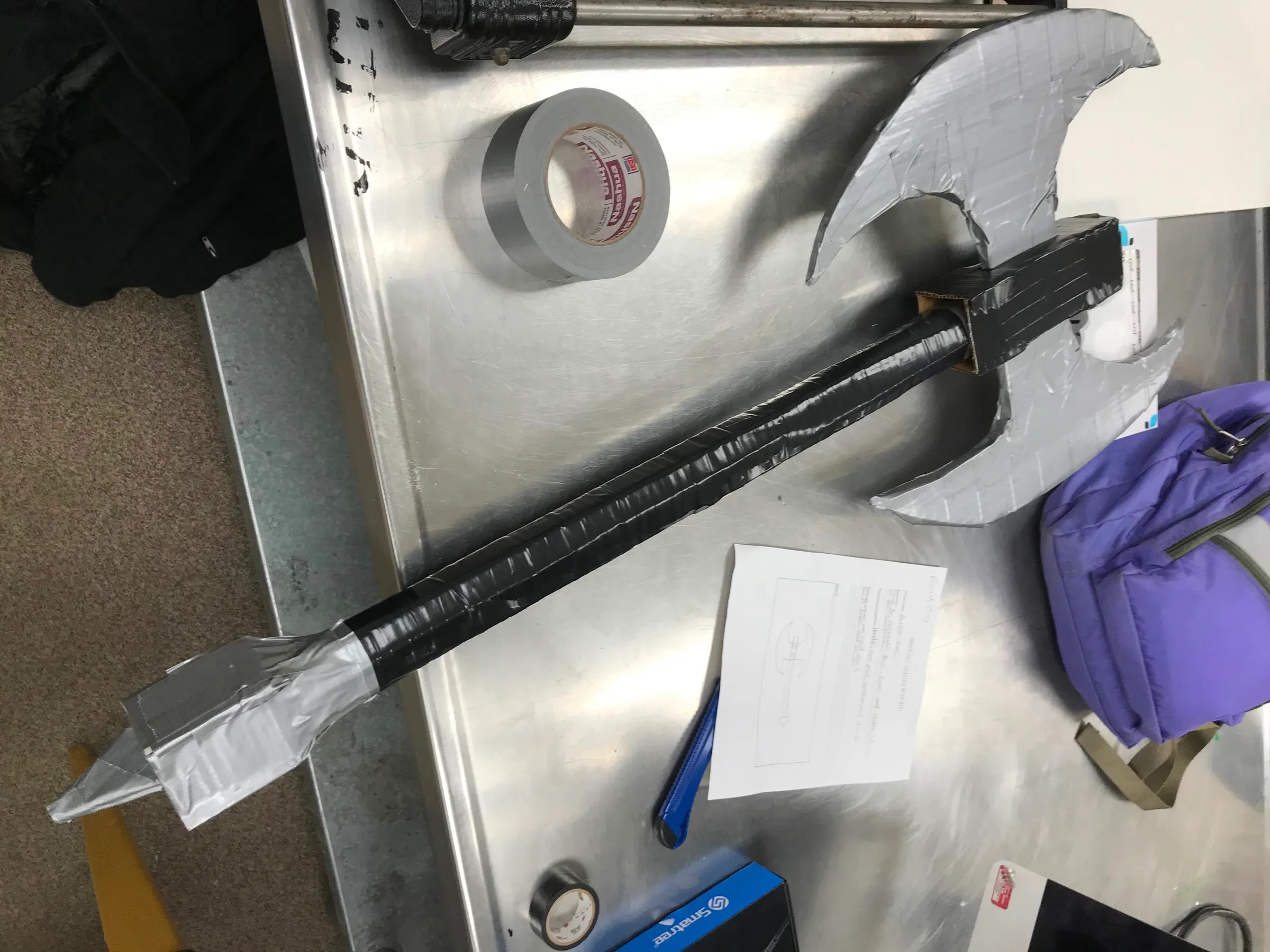 Cardboard Axe 16 Steps Instructables