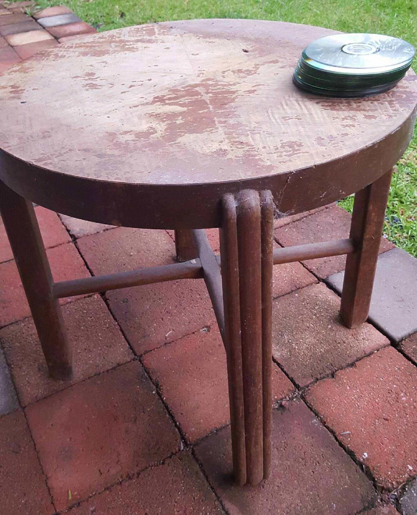 Diy Cd Mosaic Table - Colorful Textures - Incredible Desktop Collection