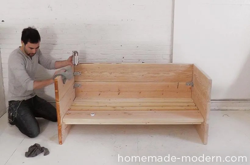 Homemade Modern Diy Box Sofa 11 Steps With Pictures Instructables