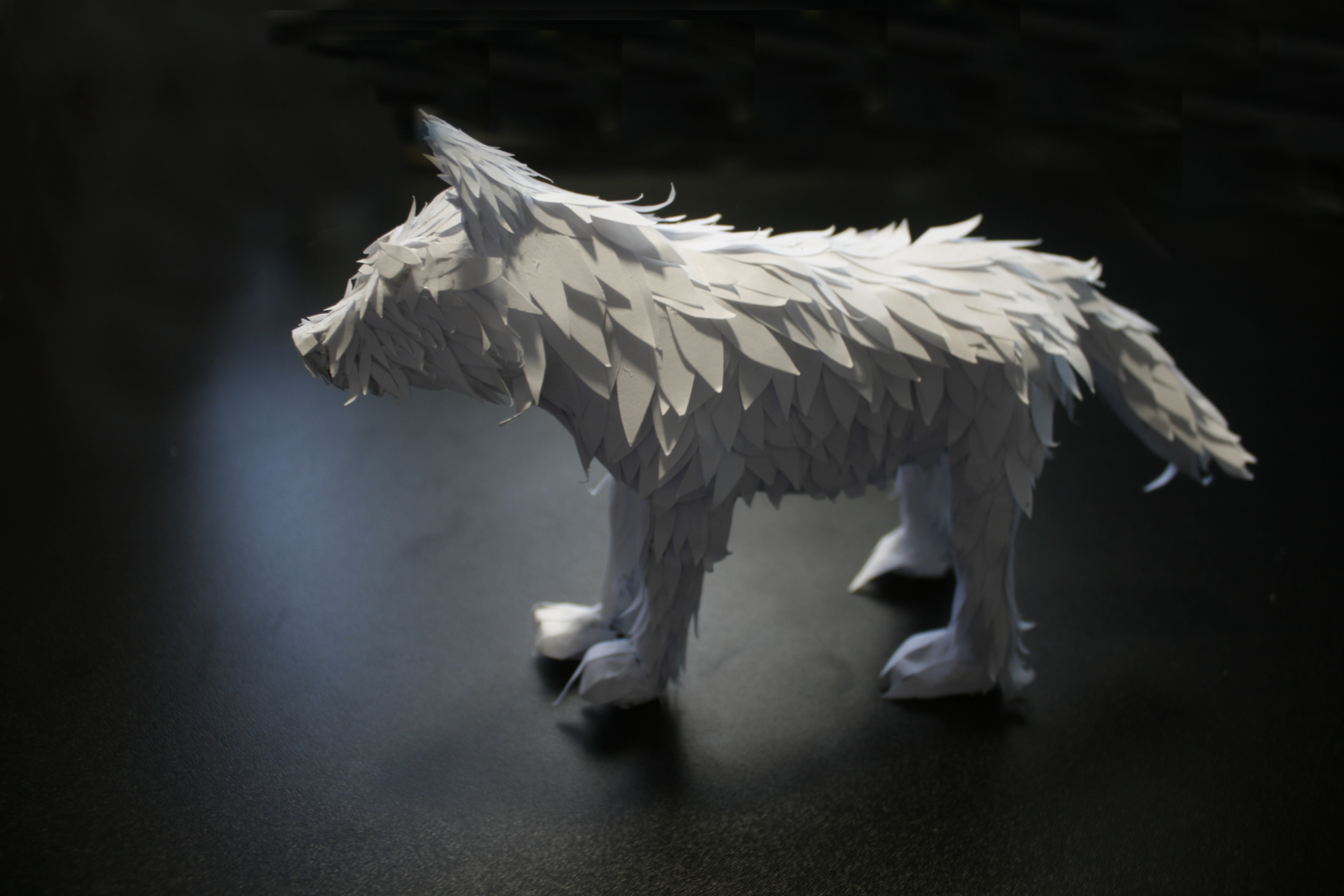 Photo zen, photo d art, warrior spirit, native american pictures, native american. Paper Fantasy Wolf Sculpture 8 Steps With Pictures Instructables