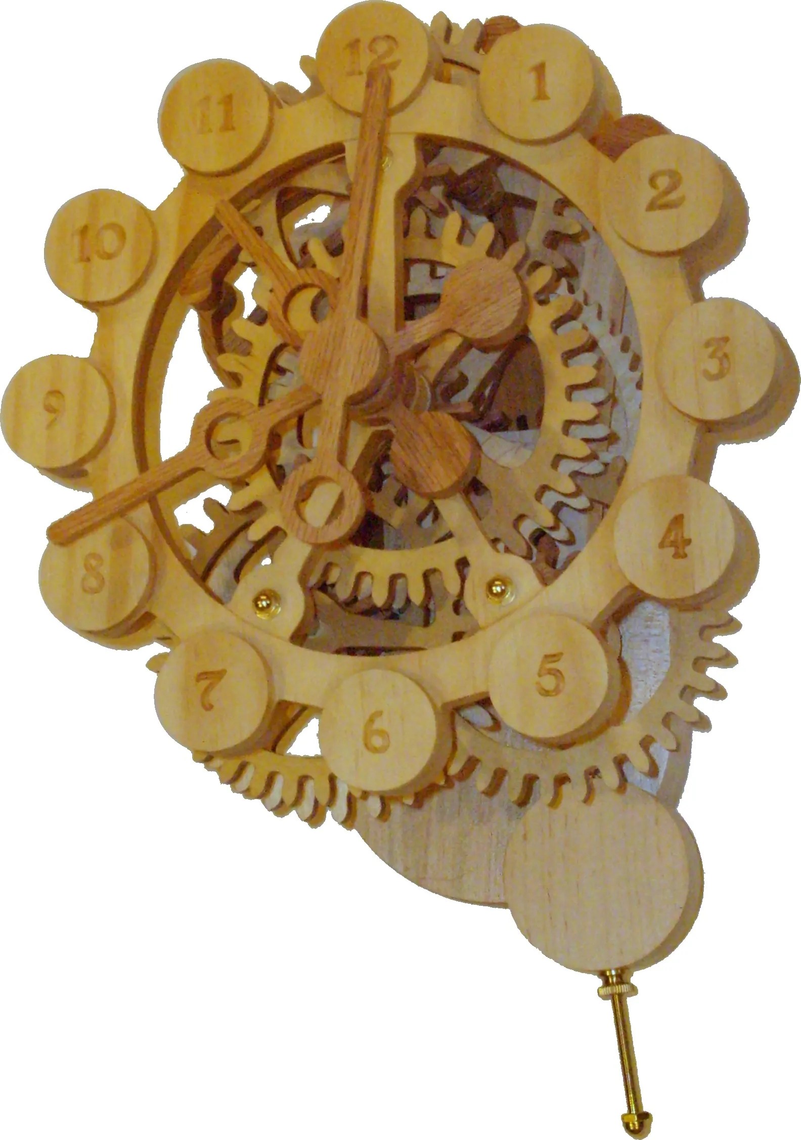 A Wood Gear Clock With A Unique Drive Mechanism 34 Steps With Pictures Instructables