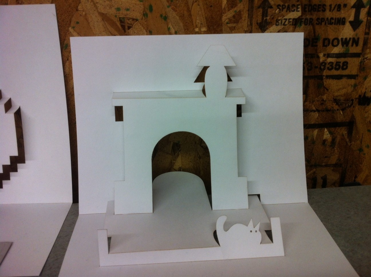 These baltic birch wall clocks from anthropologie start as a solid piece of wood (right) that is then laser cut in a giraffe pattern (top) or . Popup Cards With Laser Cutter 5 Steps With Pictures Instructables