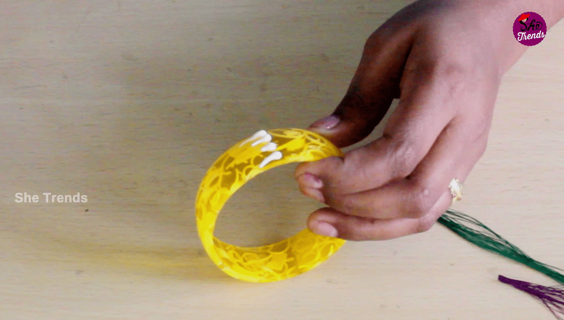 Simple And Easy Silk Thread Bangles At Home Colour - Premium Dark Design Gallery - Desktop
