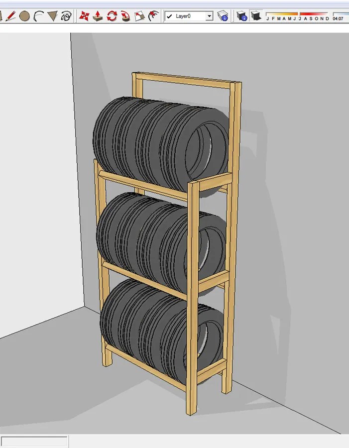 Cheap And Easy To Build Tire Rack 5 Steps Instructables