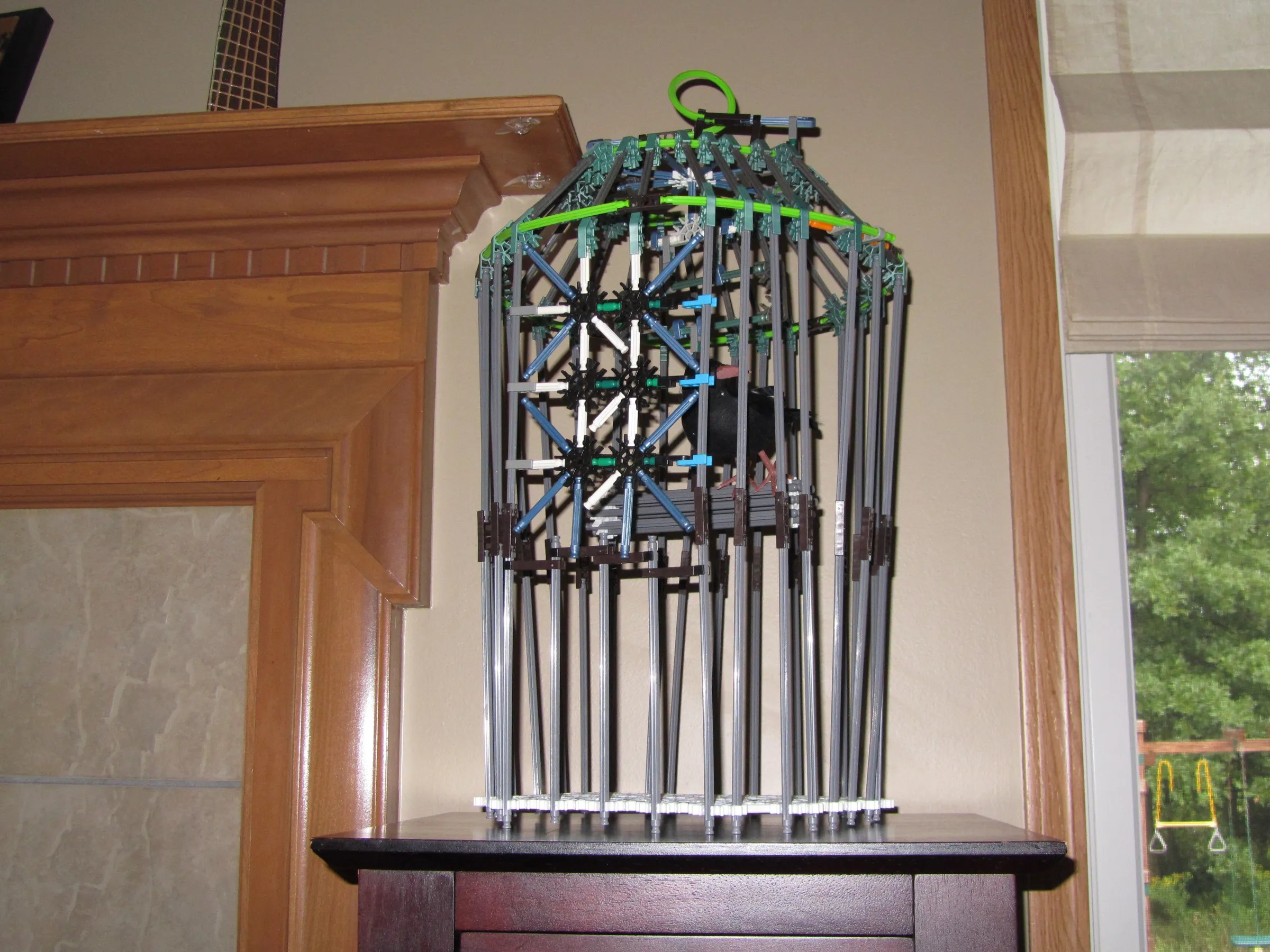 Build A K Nex Bird Cage 7 Steps Instructables