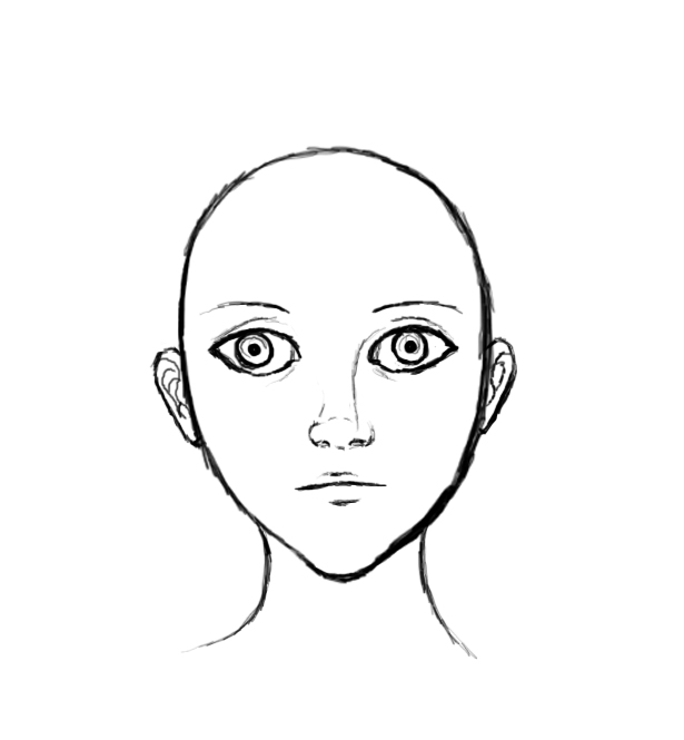 Sketching tips · outline the head shape · section off with light pencil strokes the eyes, nose, lips, ears, and chin · add eyebrows, neck, and hair . How To Draw A Human Face 8 Steps Instructables