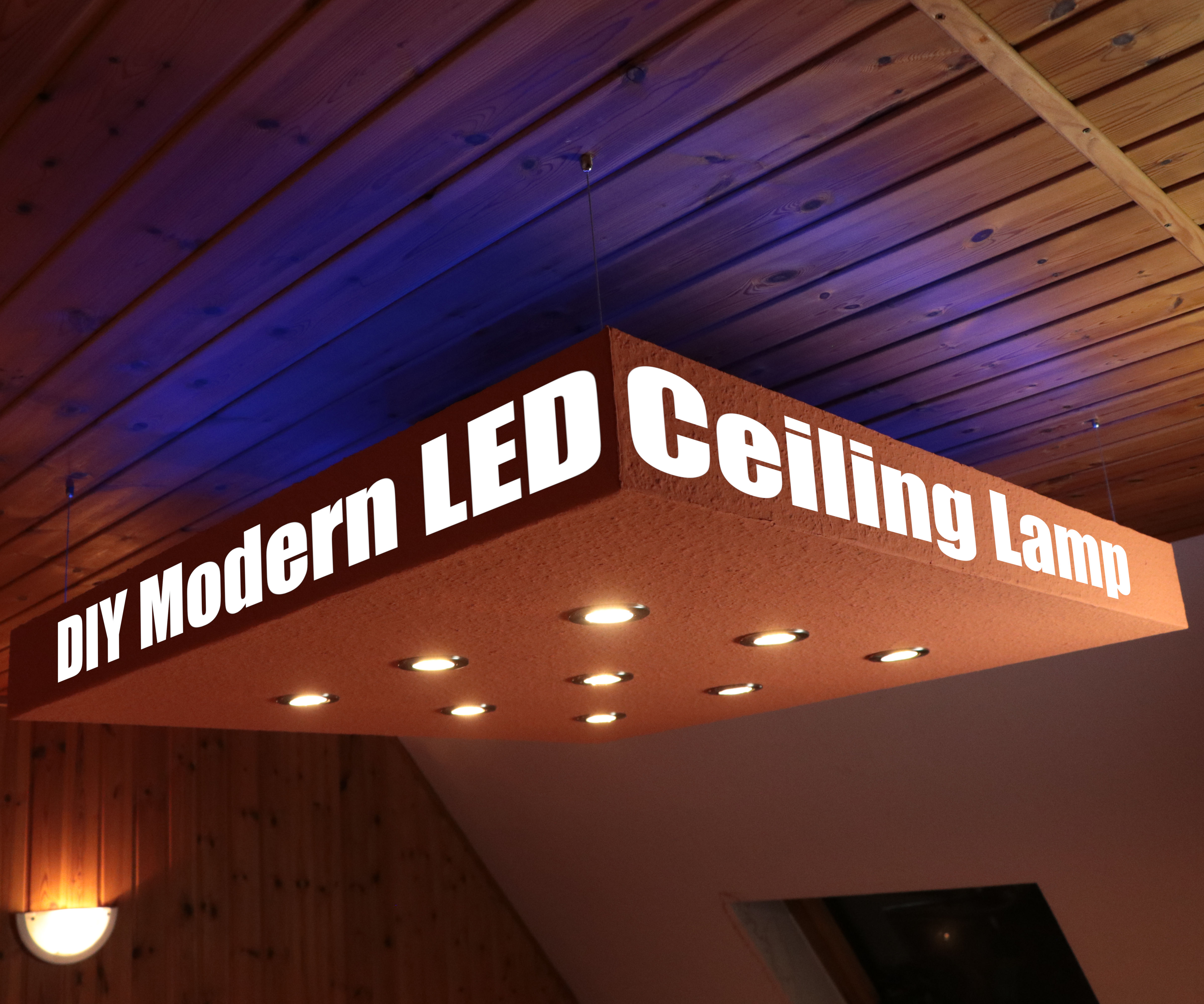 Using leds, you can give your house a fresh, more modern look and benefit from a cleaner, crisper light source. Make Your Own Modern Led Ceiling Lamp 4 Steps Instructables