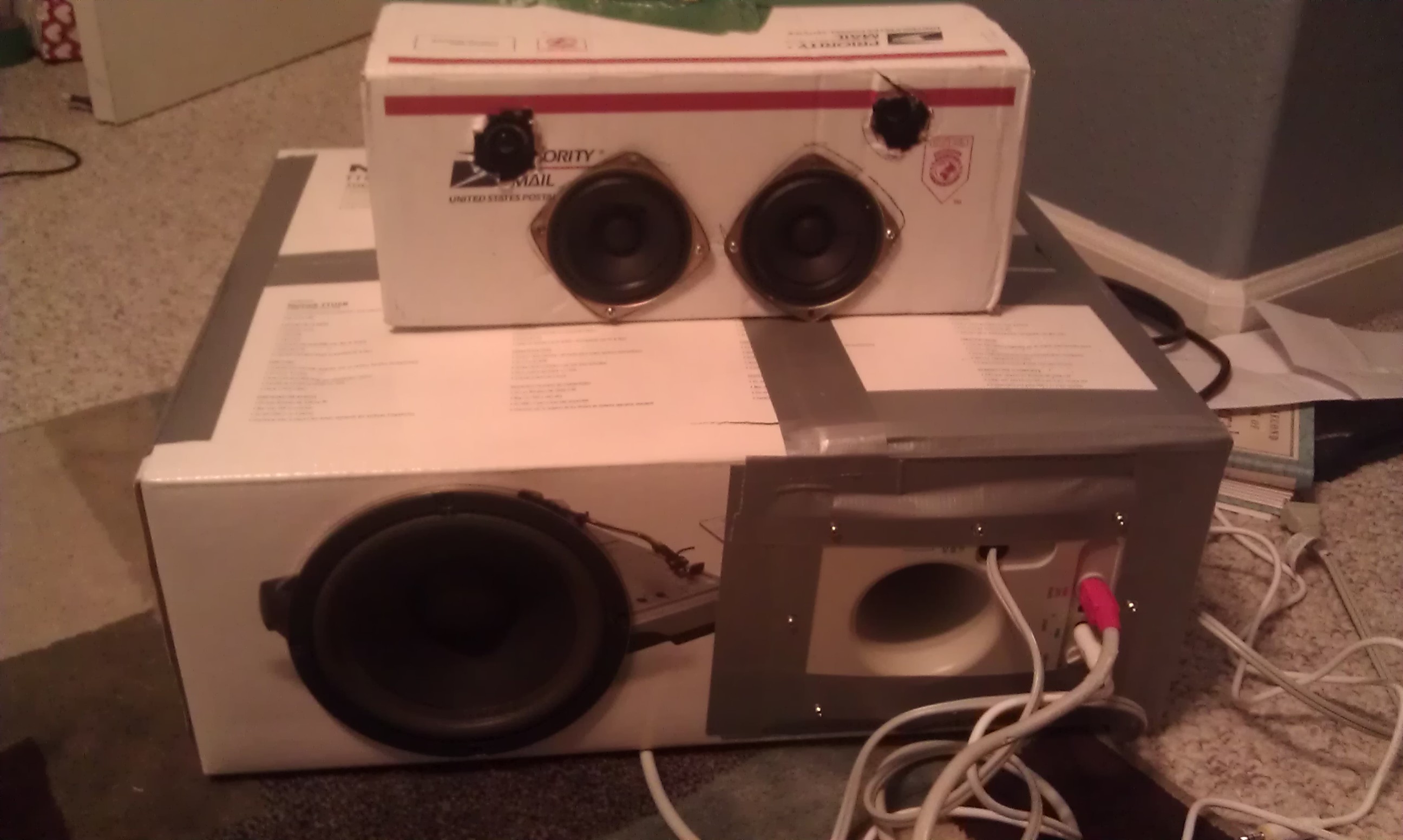 Cardboard Box Speaker 3 Steps Instructables - HD Space Pictures for Desktop