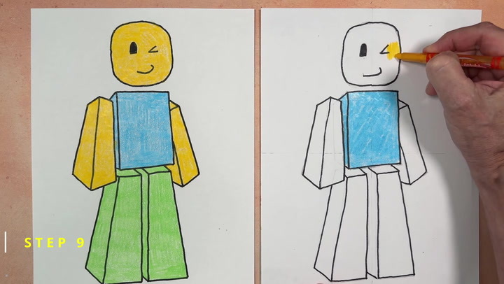 How To Draw Roblox Characters OkA6nq35 720 