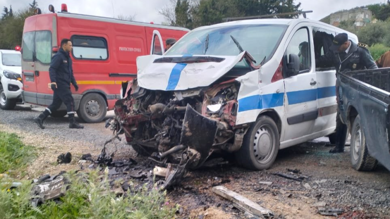 باجة: سبعة جرحى في اصطدام سيارة لواج بشاحنة صغيرة