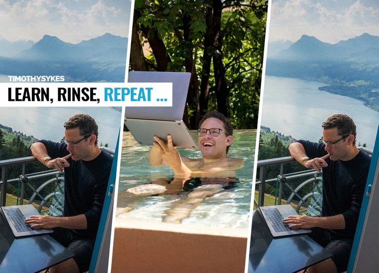 Build Measure Learn Rinse Repeat - Beautiful Sunset Art - Mobile