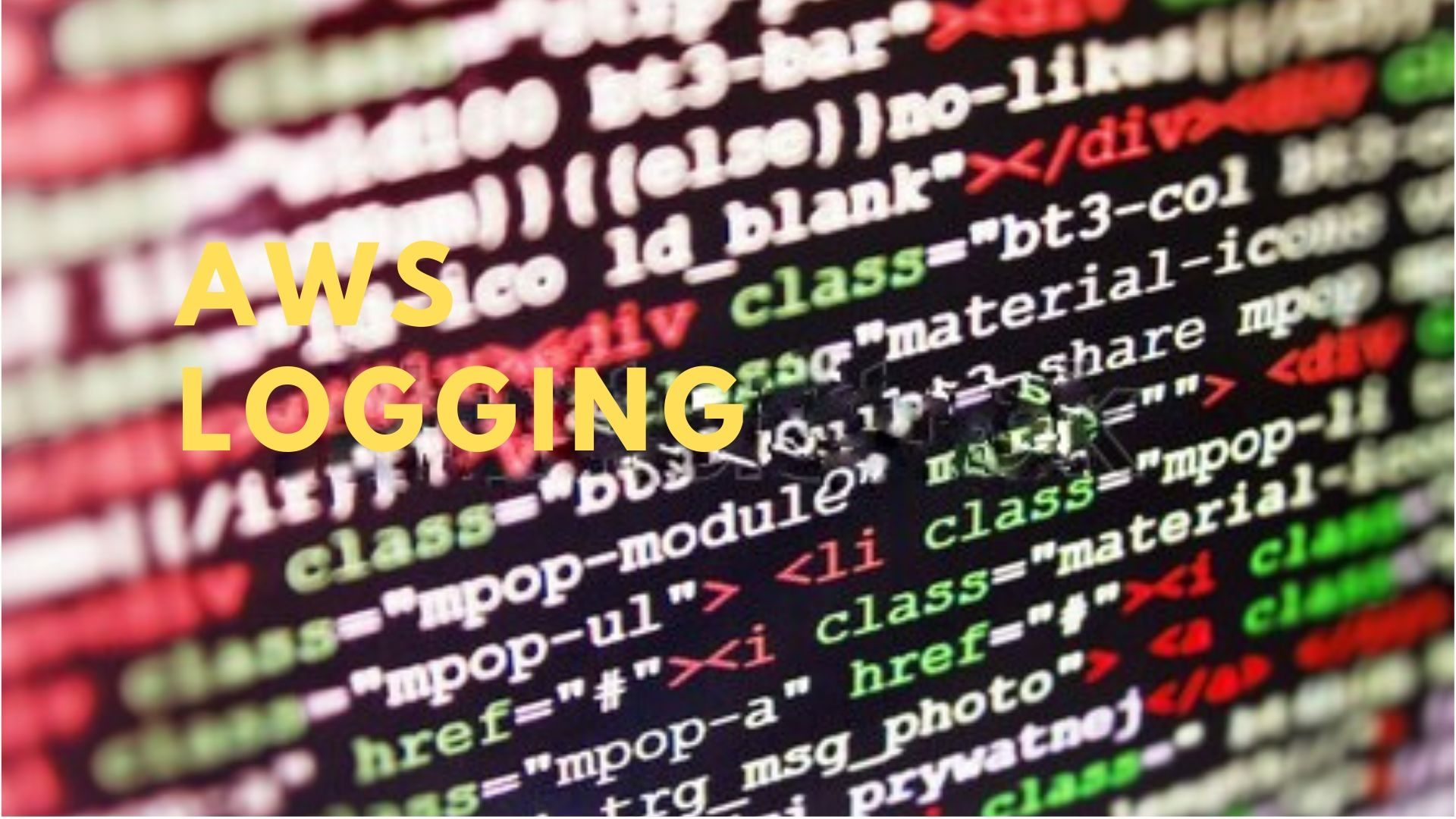Logging in AWS Cloud computing